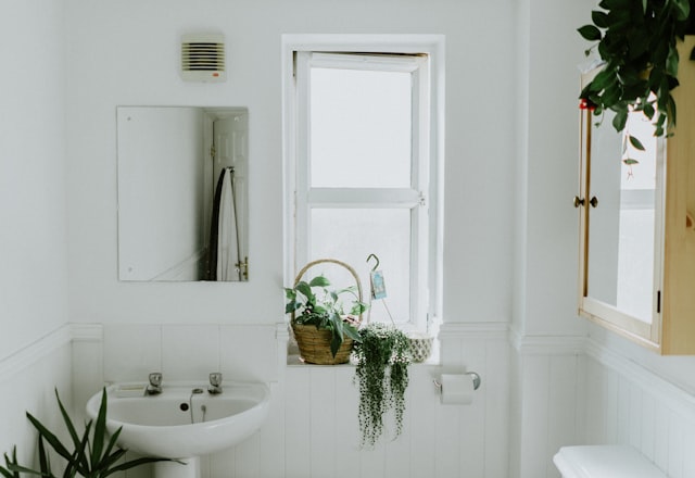 Elegant bathroom renovation with walk-in shower and modern fixtures